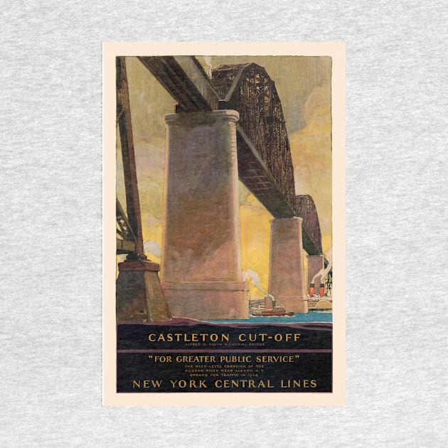 Castleton Cut-Off New York Vintage Poster 1924 by vintagetreasure